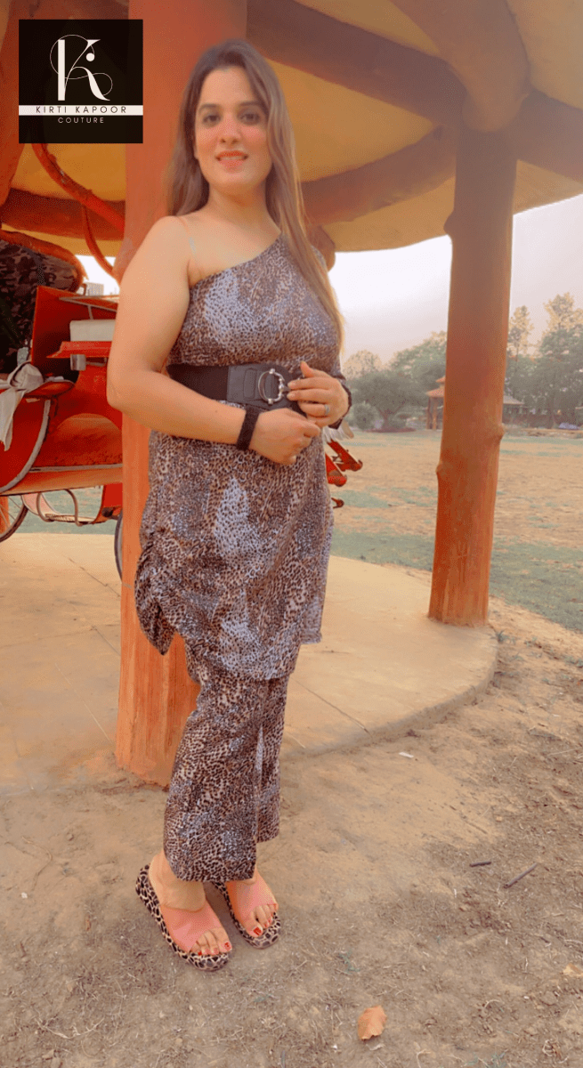 Leopard Animal Print Co - ord Set by Kirti Kapoor - Kirti Kapoor Couture