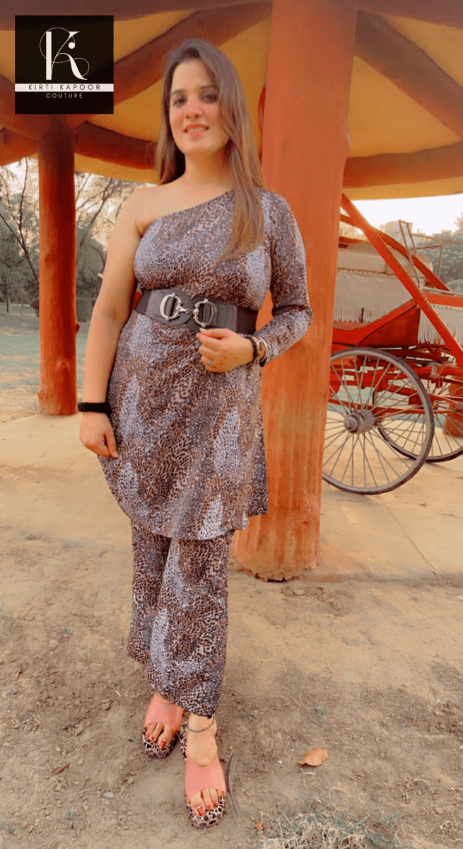 Leopard Animal Print Co - ord Set by Kirti Kapoor - Kirti Kapoor Couture