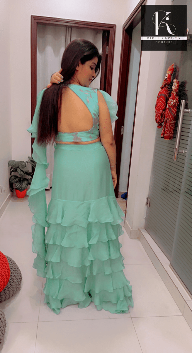 Multi - Layered Drape - style Dress By Kirti Kapoor - Kirti Kapoor Couture