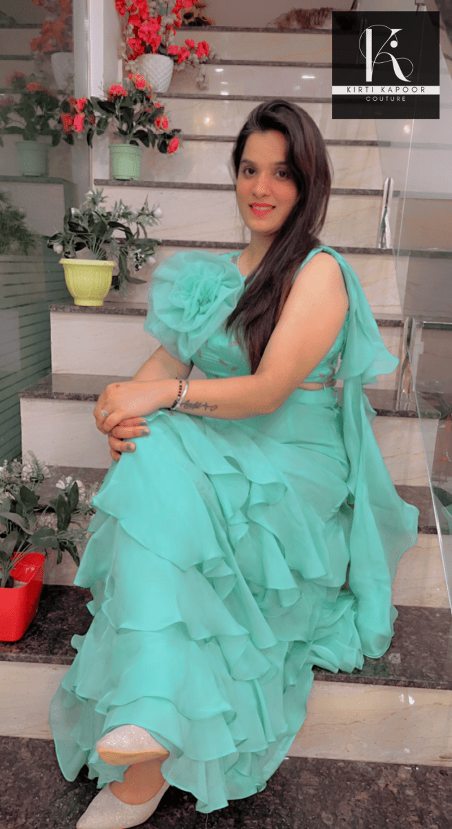 Multi - Layered Drape - style Dress By Kirti Kapoor - Kirti Kapoor Couture