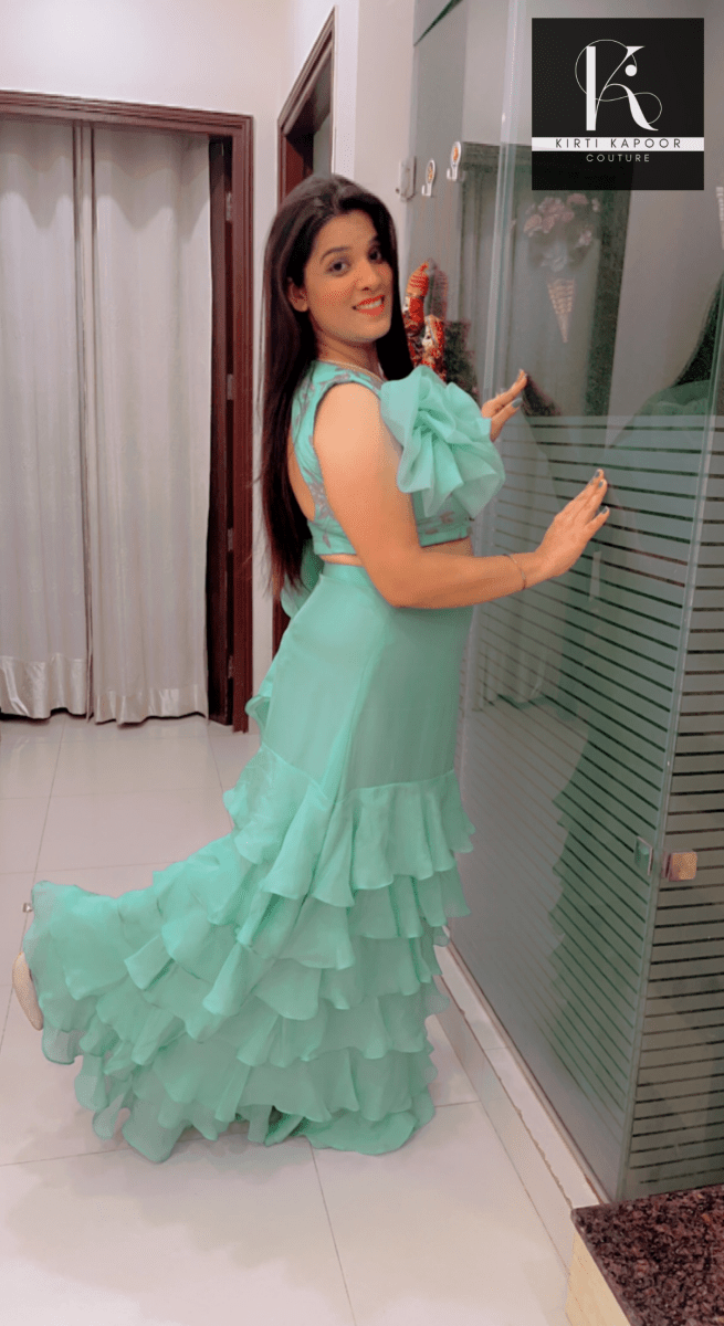 Multi - Layered Drape - style Dress By Kirti Kapoor - Kirti Kapoor Couture