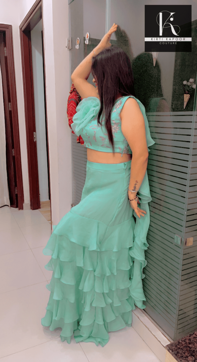 Multi - Layered Drape - style Dress By Kirti Kapoor - Kirti Kapoor Couture