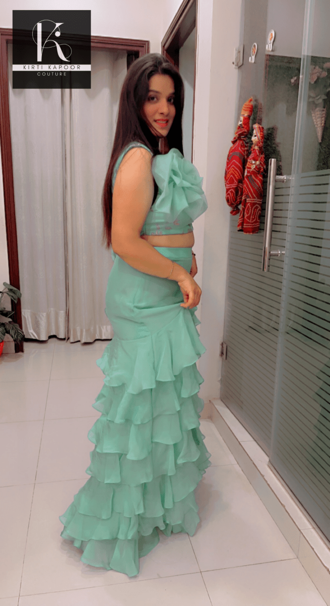 Multi - Layered Drape - style Dress By Kirti Kapoor - Kirti Kapoor Couture