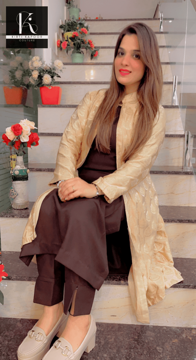 Pashmina Suit with Brocade Jacket - Kirti Kapoor Couture