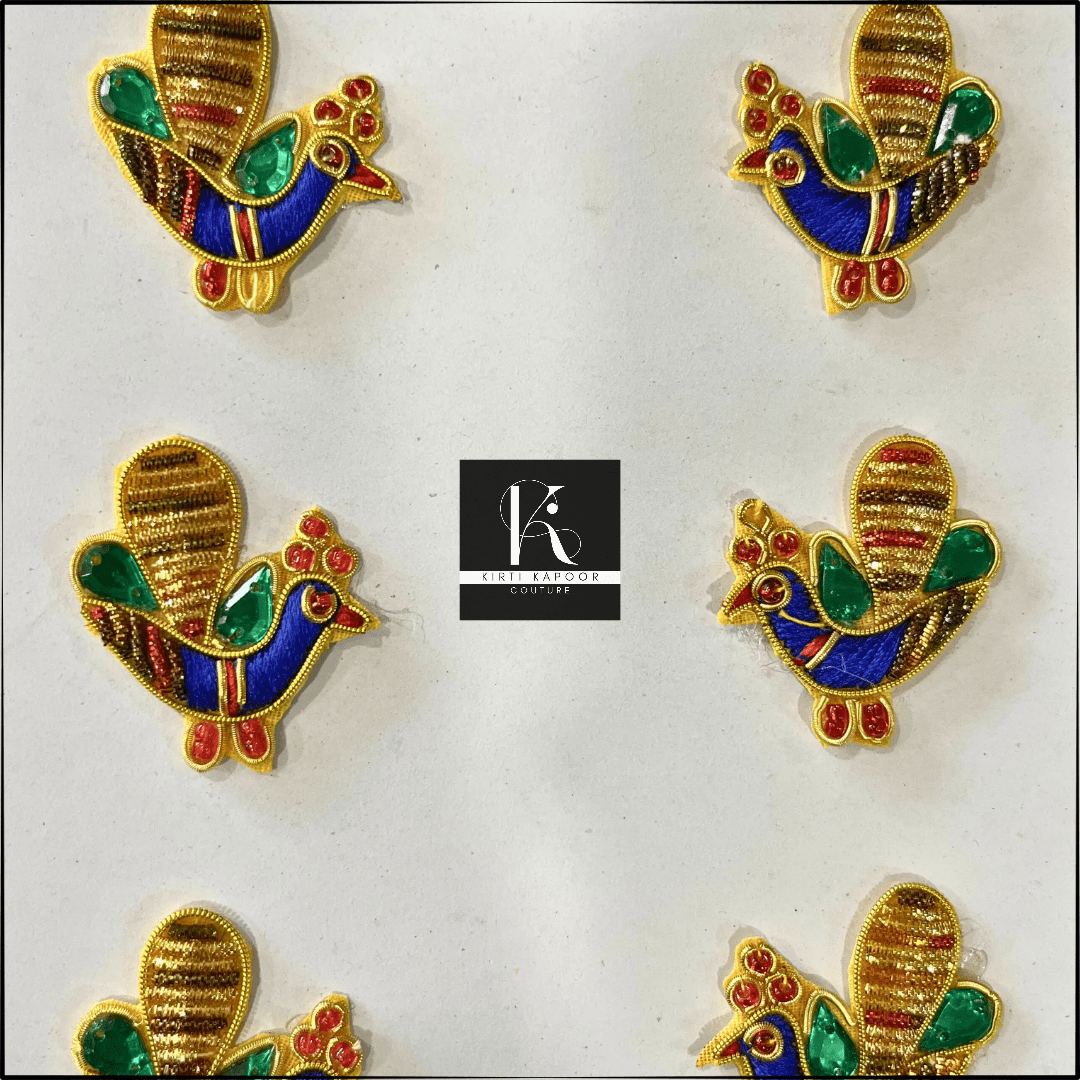 Peacock Shaped Patch - Kirti Kapoor Couture