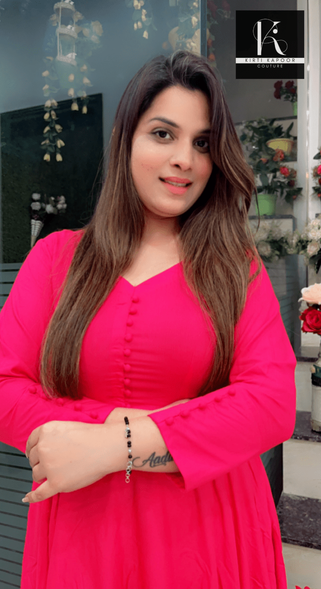 Pink A - line Shirt with Jegging - Kirti Kapoor Couture