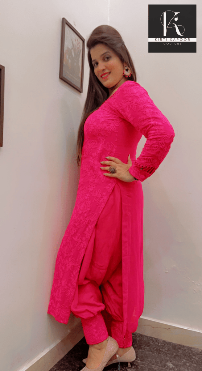 Pink Thread - work Suit Salwar (New Addition) - Kirti Kapoor Couture
