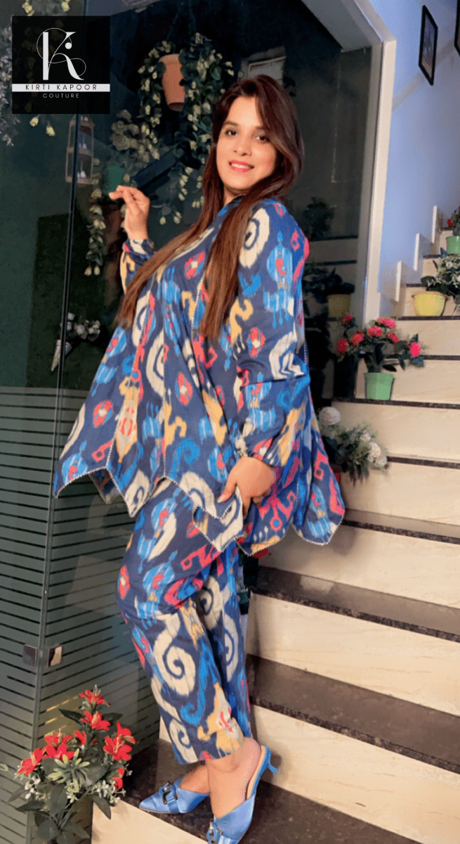 Printed A - line Co - ord Set - Kirti Kapoor Couture