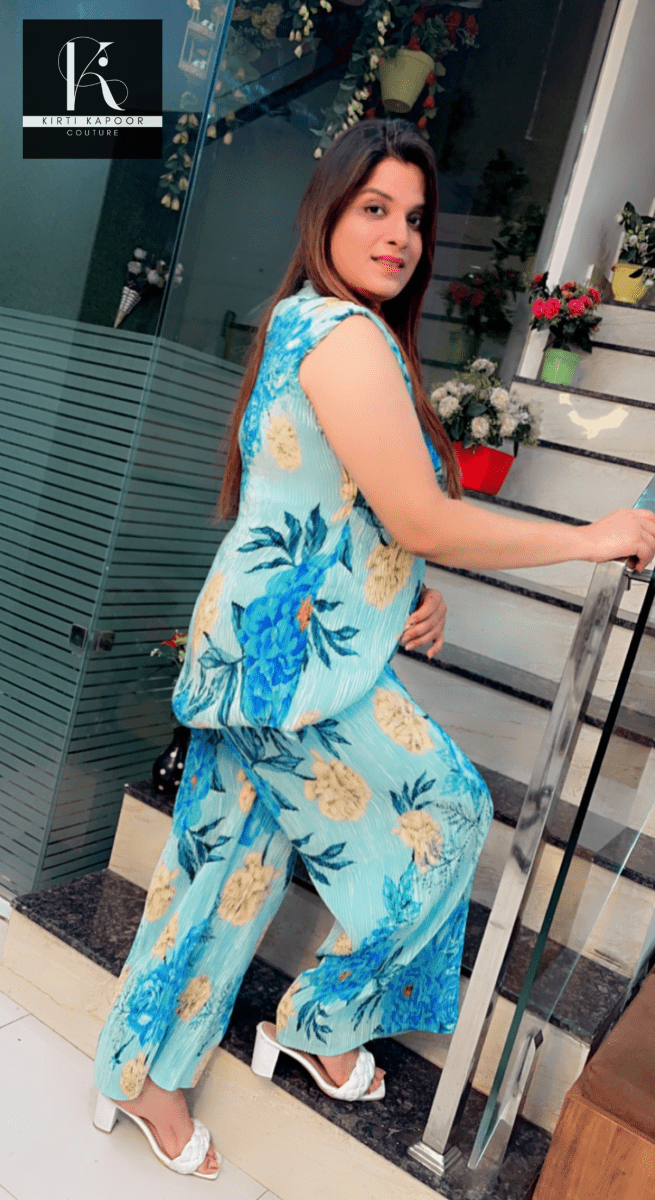 Printed Crushed Fabric Co - ord - Kirti Kapoor Couture