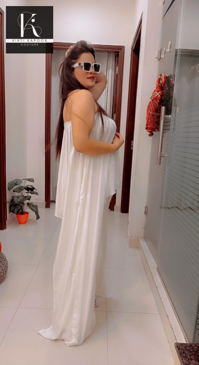 Pure White Customized Co - ord Set by Kirti Kapoor - Kirti Kapoor Couture