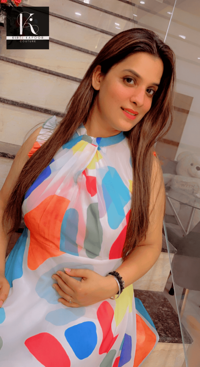 Rainbow Print Tunic For Summers - Kirti Kapoor Couture