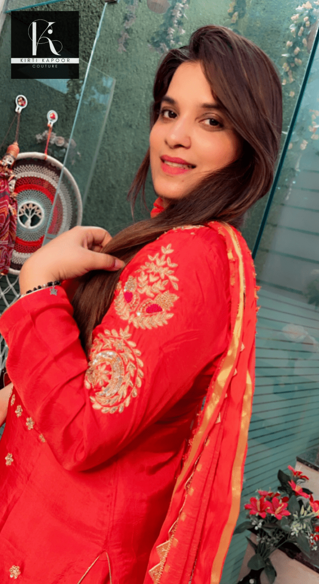 Red Hand - Embroidered Salwar Suit - Kirti Kapoor Couture