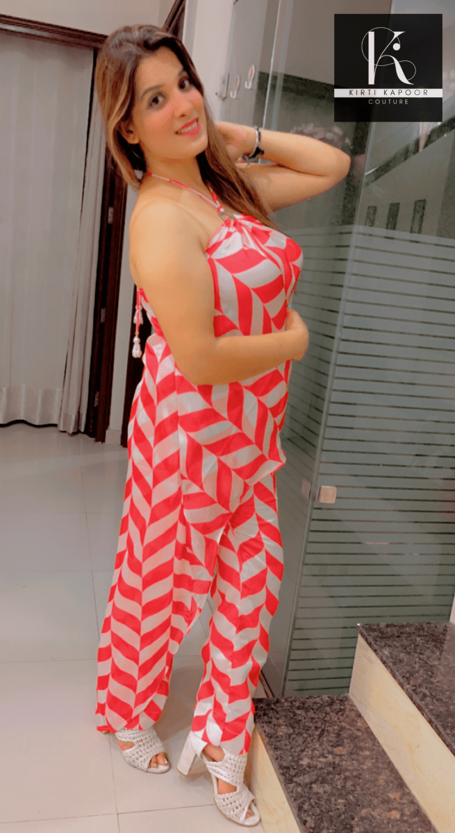 Satin Georgette Designer Dress - Kirti Kapoor Couture