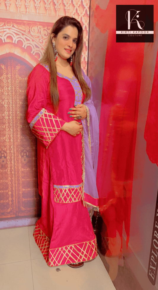 Semi - Formal Designer Suit by Kirti Kapoor - Kirti Kapoor Couture