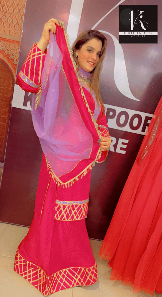 Semi - Formal Designer Suit by Kirti Kapoor - Kirti Kapoor Couture