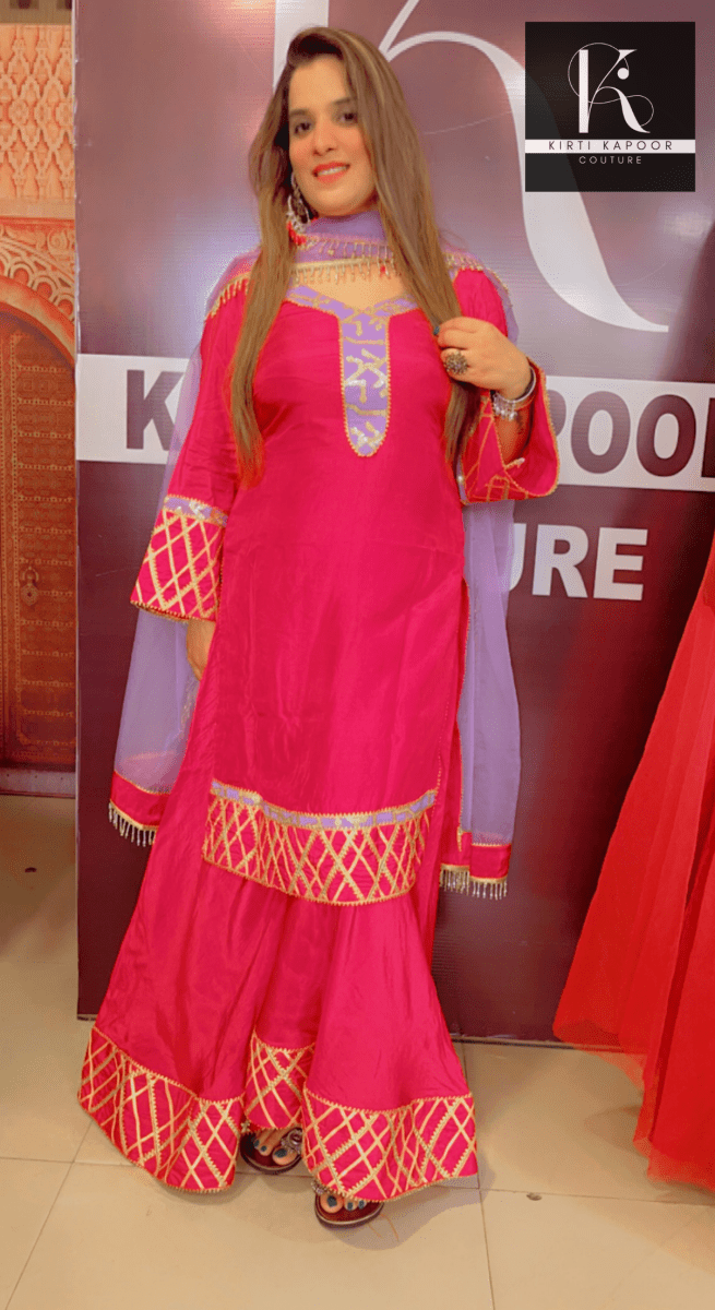 Semi - Formal Designer Suit by Kirti Kapoor - Kirti Kapoor Couture