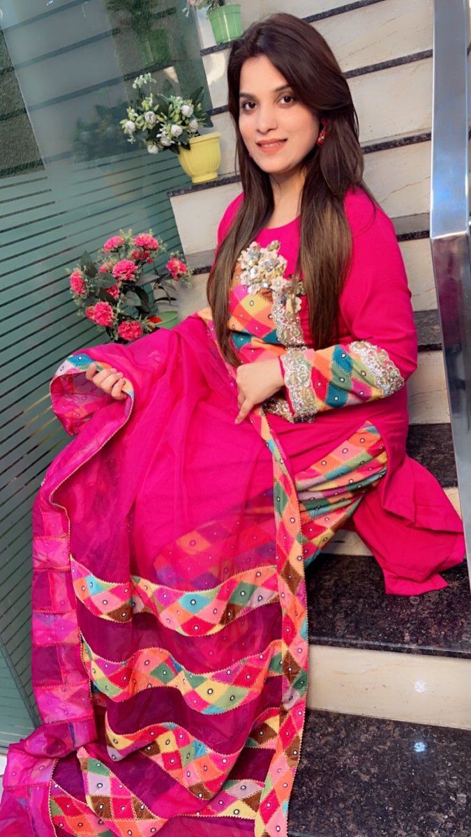Spun and Worked Velvet Jarkan - Worked Designer Suit - Kirti Kapoor Couture