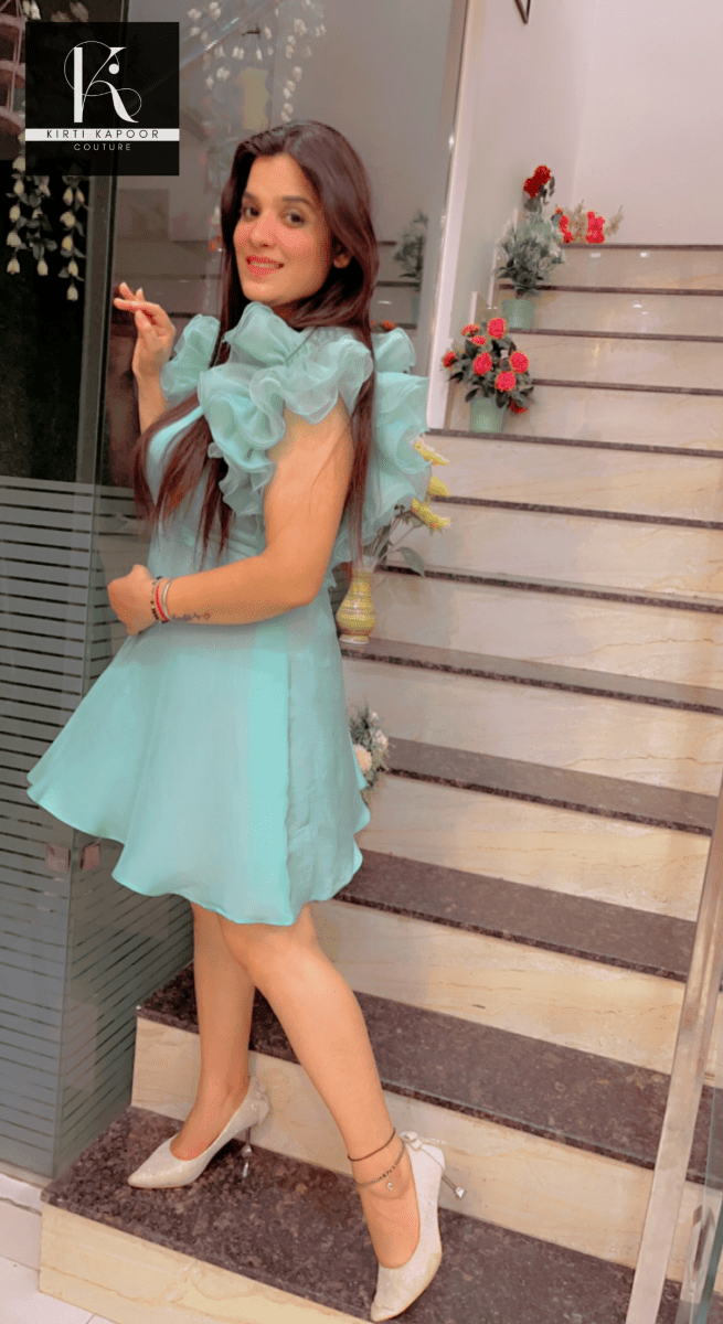 Stylish Tunic Made From Organza Fabric - Kirti Kapoor Couture
