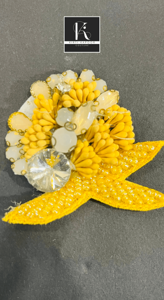 Sun Yellow Patch For Dresses - Kirti Kapoor Couture