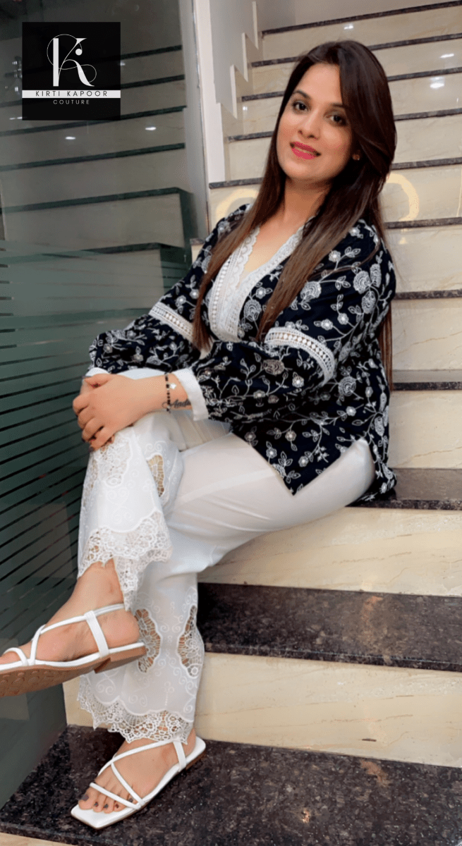 Thread - Worked Shirt with Chicken Bell - Bottom - Kirti Kapoor Couture