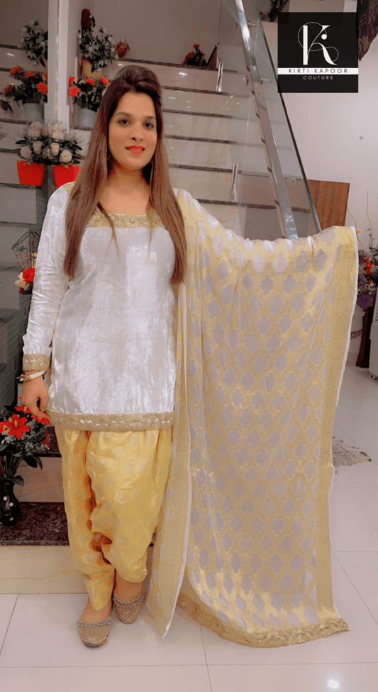 Velvet - Brocade Salwar Suit (Apt Punjabi Attire) - Kirti Kapoor Couture
