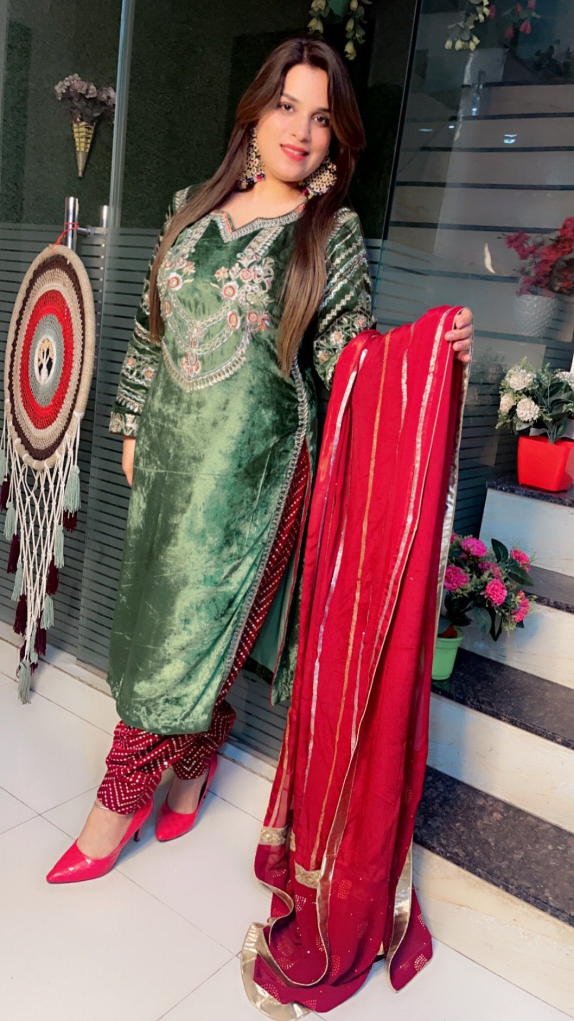 Velvet Salwar Suit - Kirti Kapoor Couture