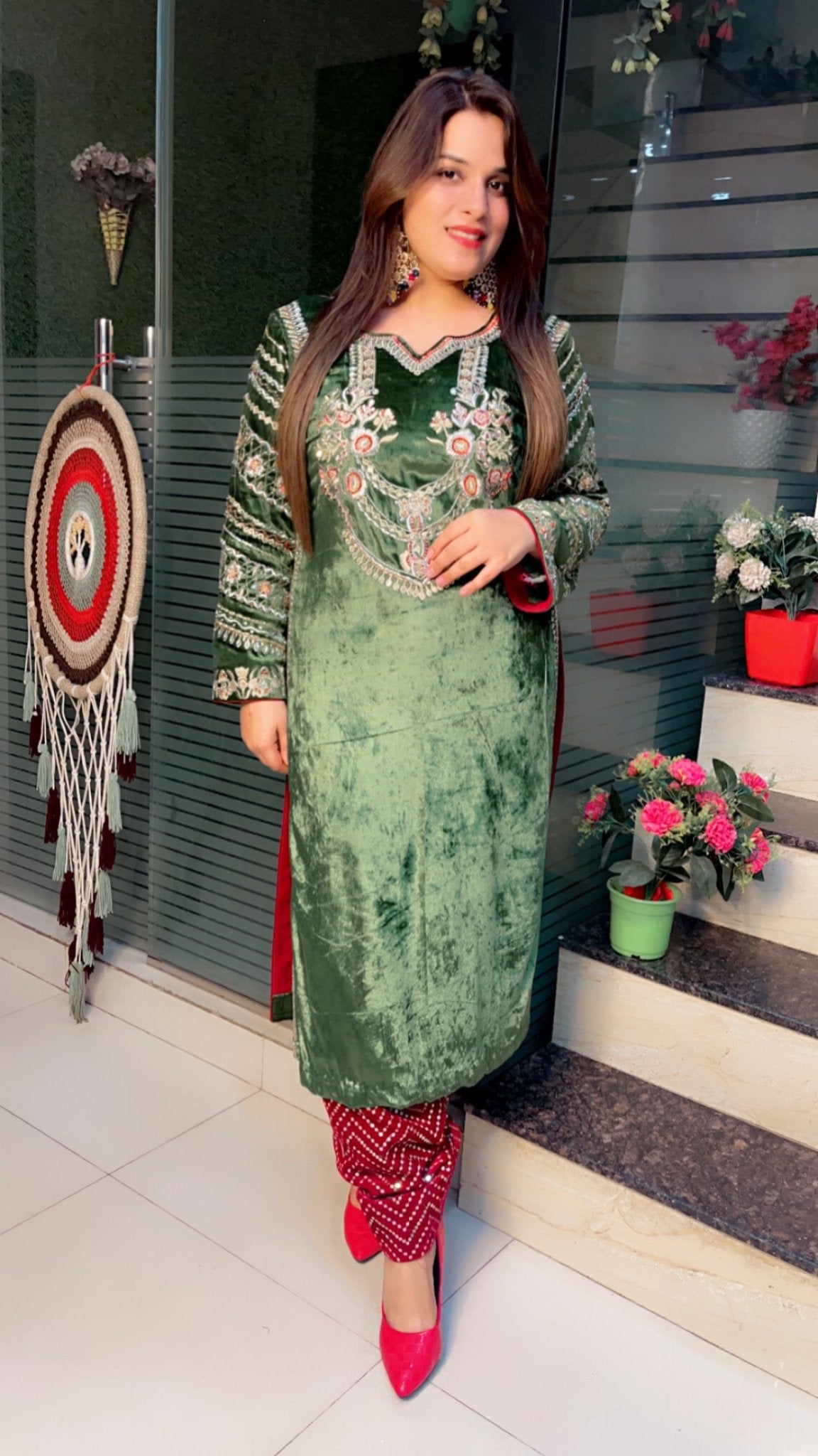 Velvet Salwar Suit - Kirti Kapoor Couture