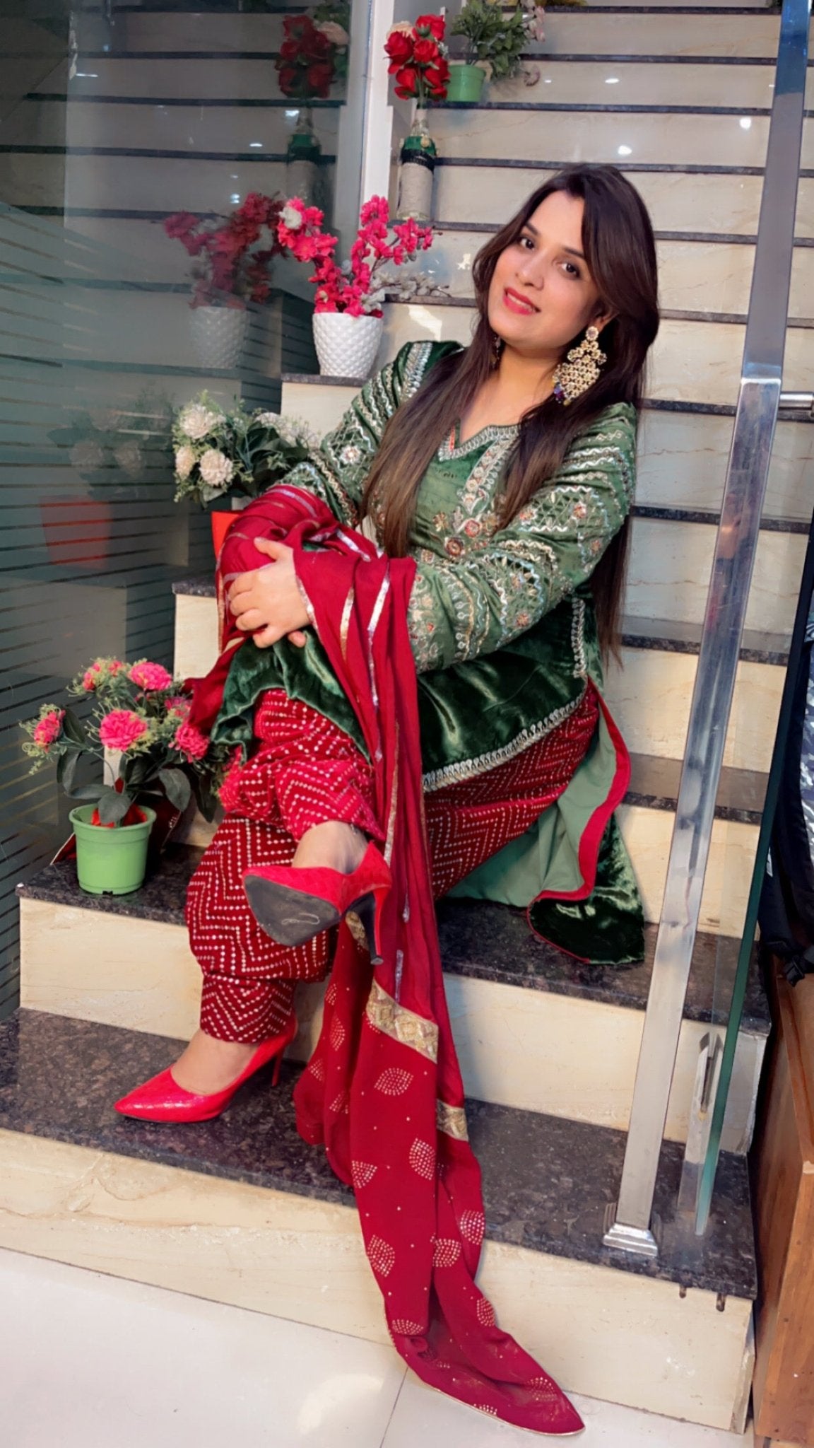 Velvet Salwar Suit - Kirti Kapoor Couture