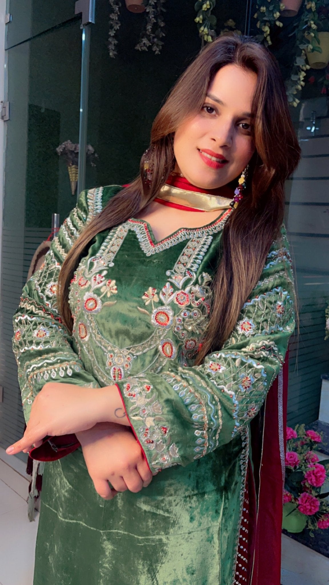 Velvet Salwar Suit - Kirti Kapoor Couture