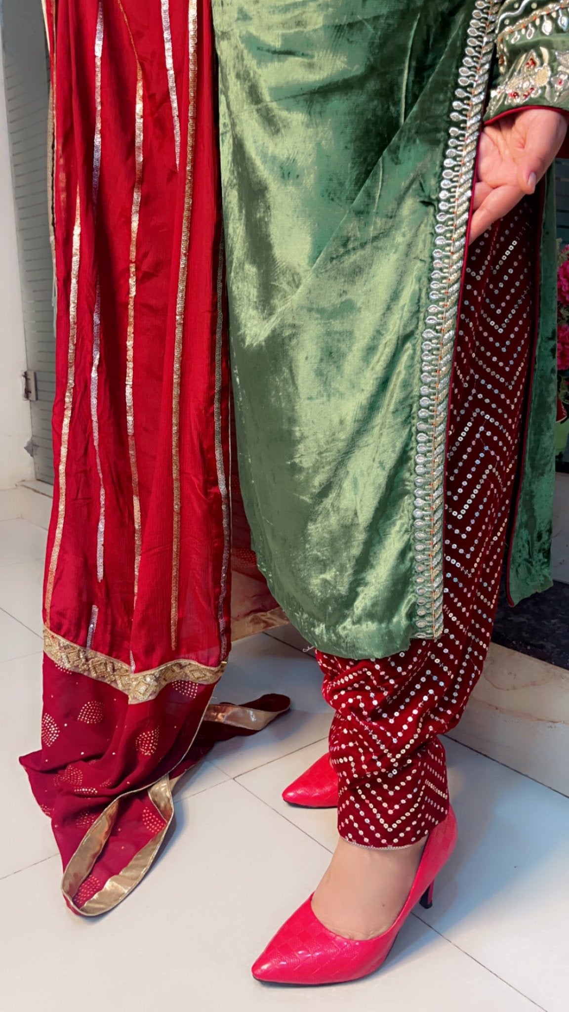Velvet Salwar Suit - Kirti Kapoor Couture