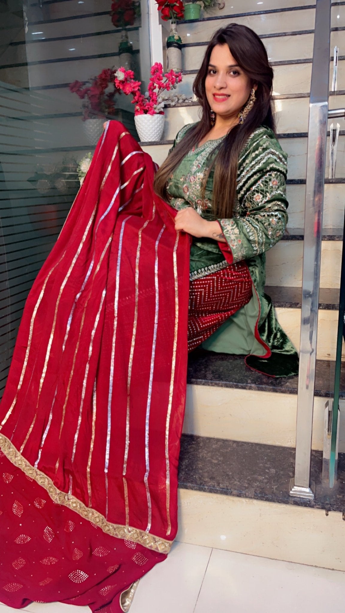 Velvet Salwar Suit - Kirti Kapoor Couture