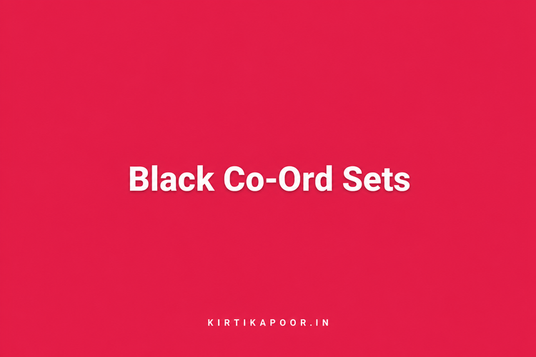 Black Co-Ord Sets