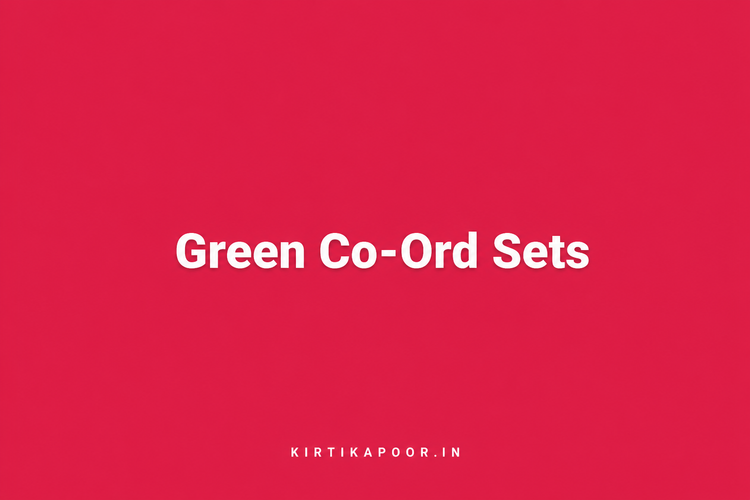 Green Co-Ord Sets
