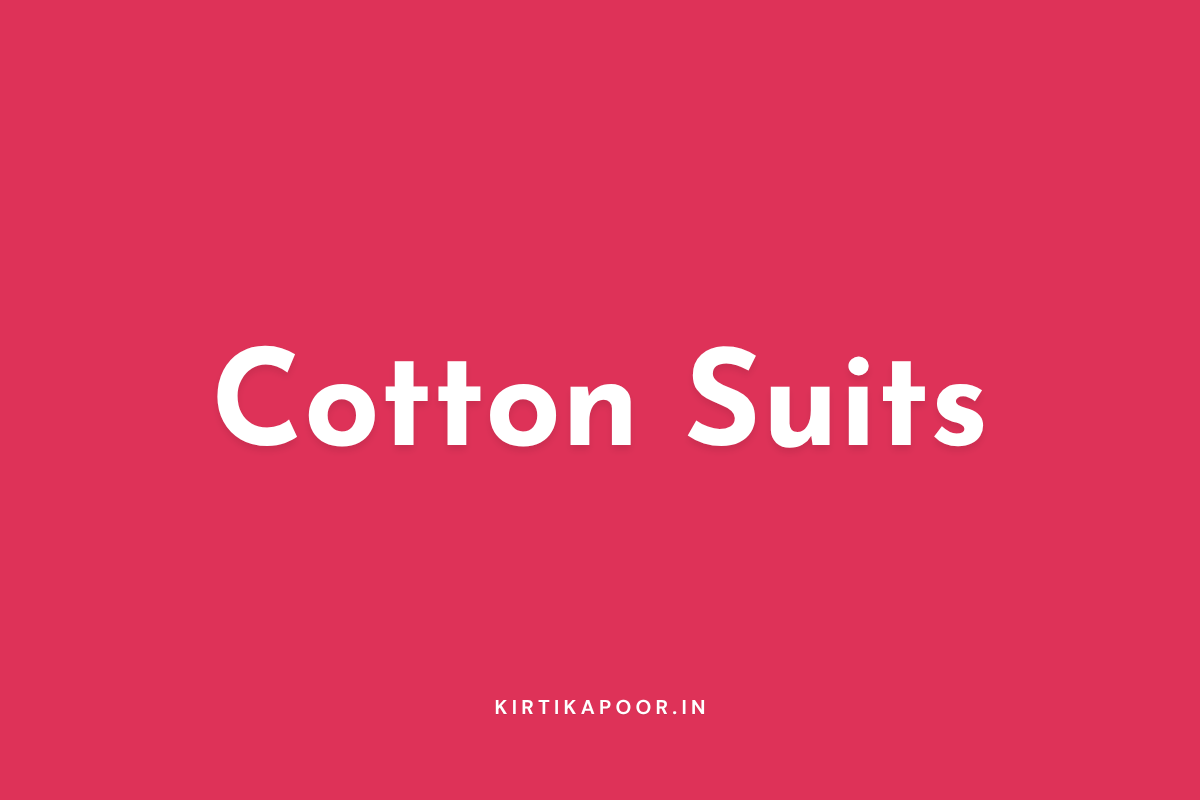 Cotton Suits