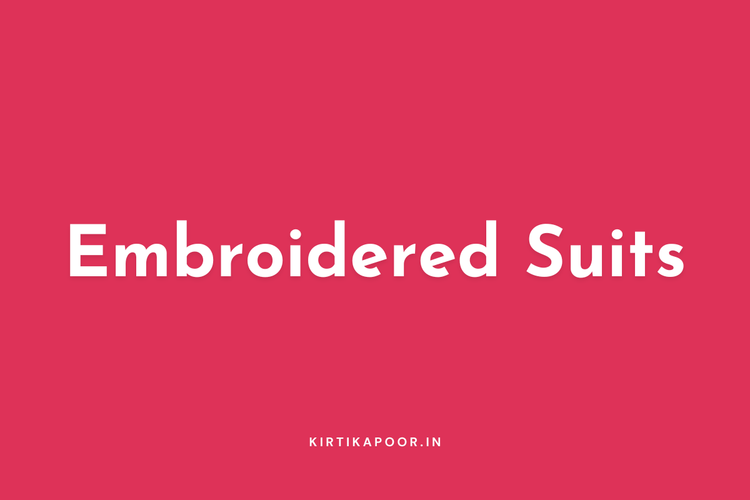 Embroidered Suits