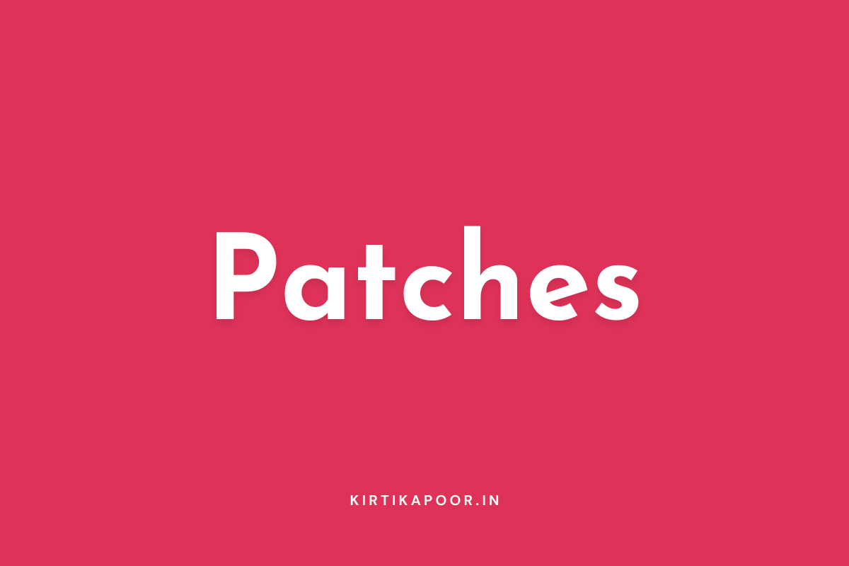 Patches For Dresses and Suits - Kirti Kapoor Couture