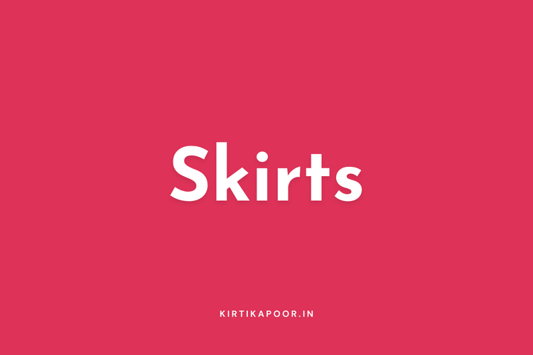 Skirts Collection - Kirti Kapoor Couture