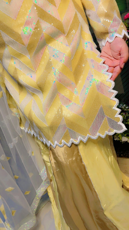Yellow Designer Wedding Suit (PS010)