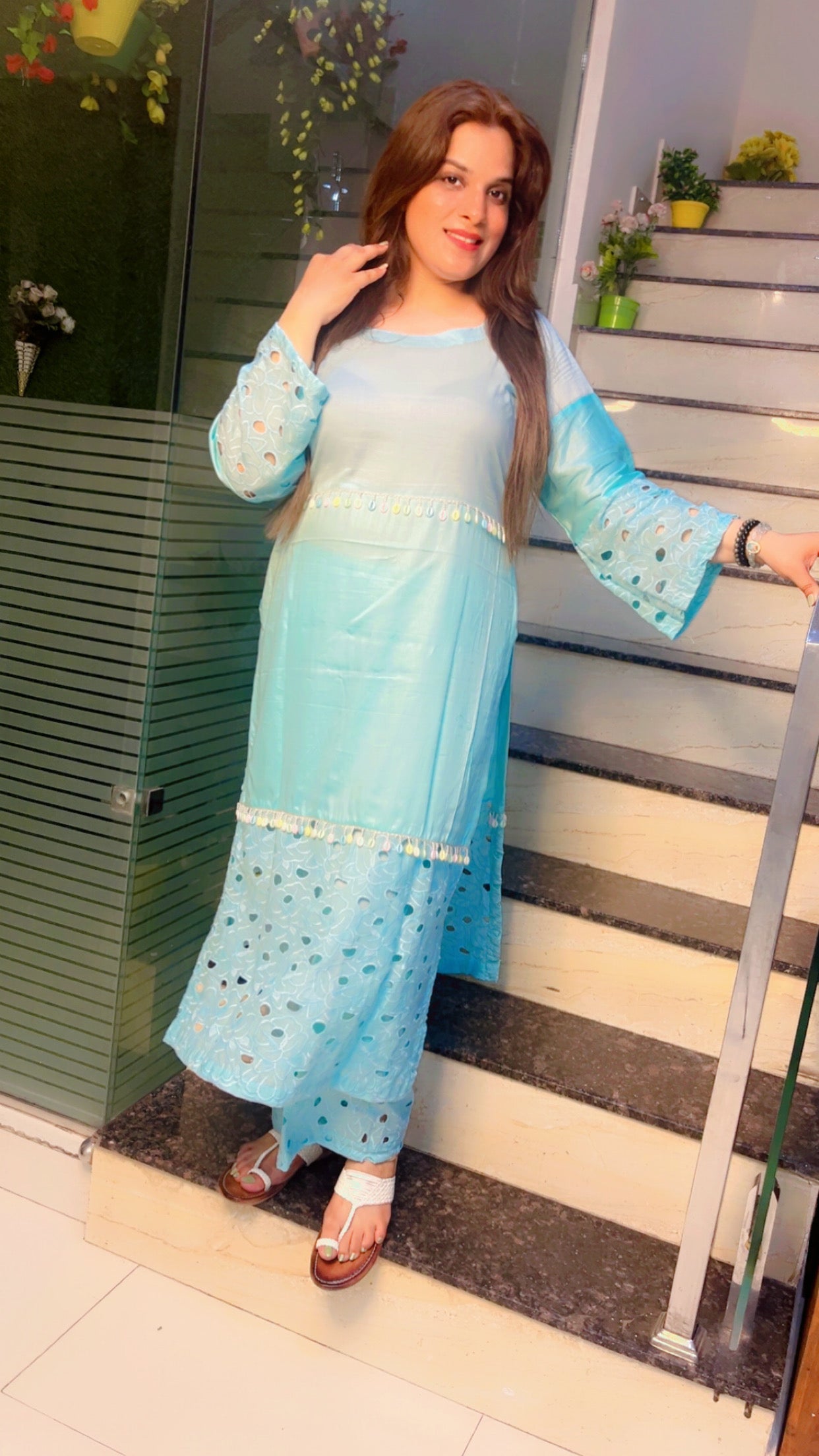 Cotton Designer Kurti Set