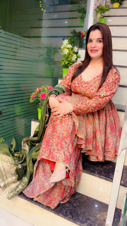 Partywear Embroidered Suit (SH004)