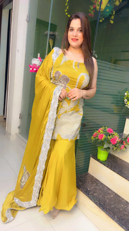 Mustard Designer Suit for Weddings (SH001)