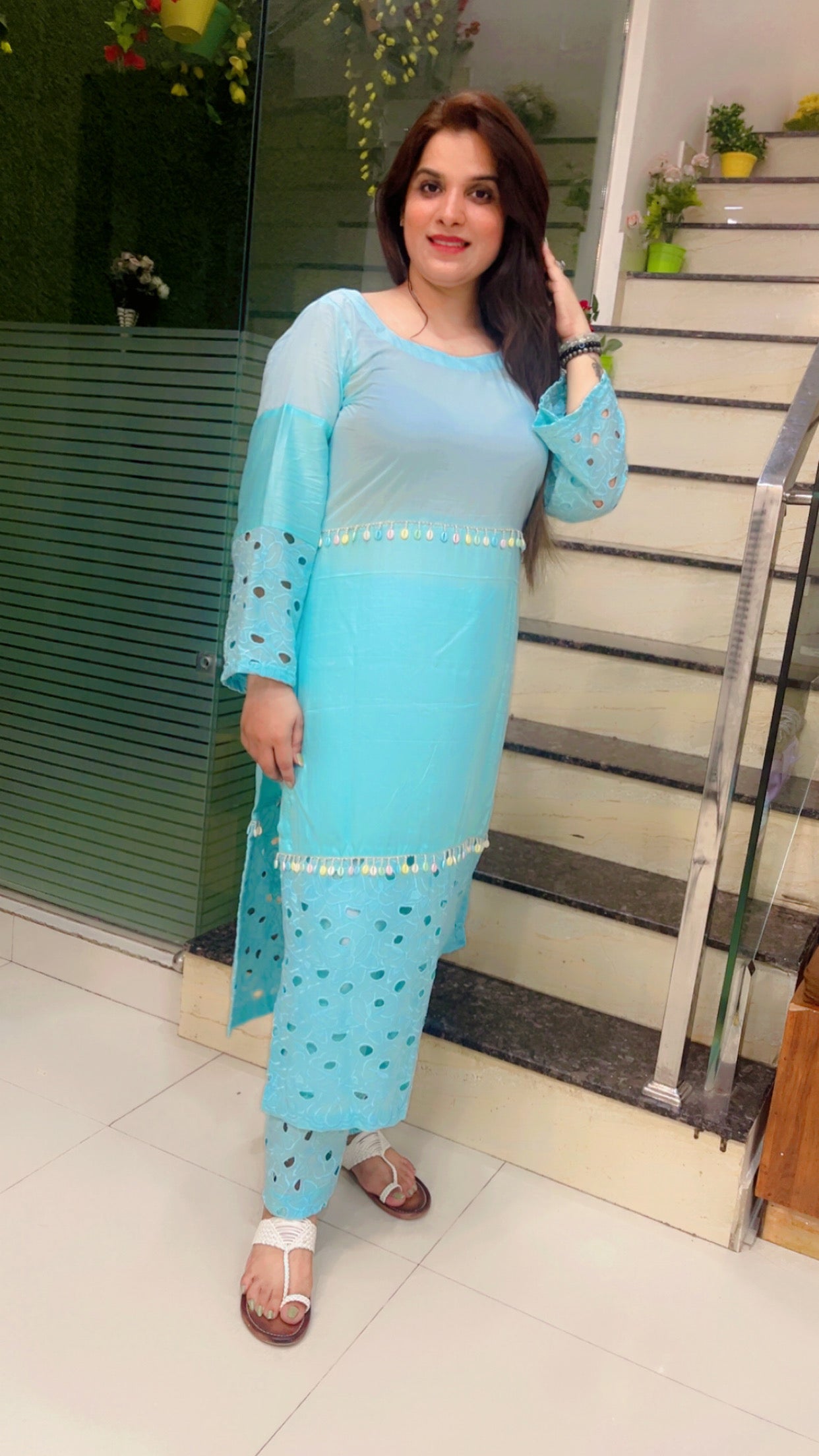 Cotton Designer Kurti Set
