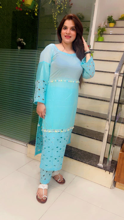 Cotton Designer Kurti Set
