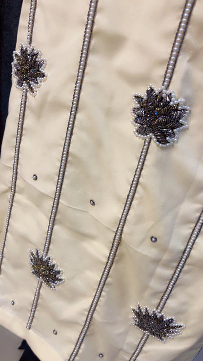 Ivory Embroidered Designer Suit (PS003)