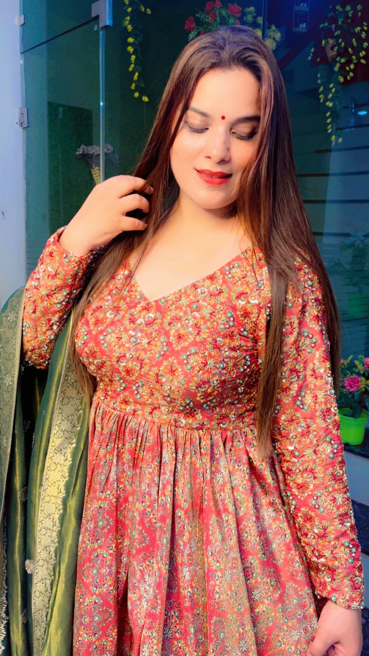 Partywear Embroidered Suit (SH004)
