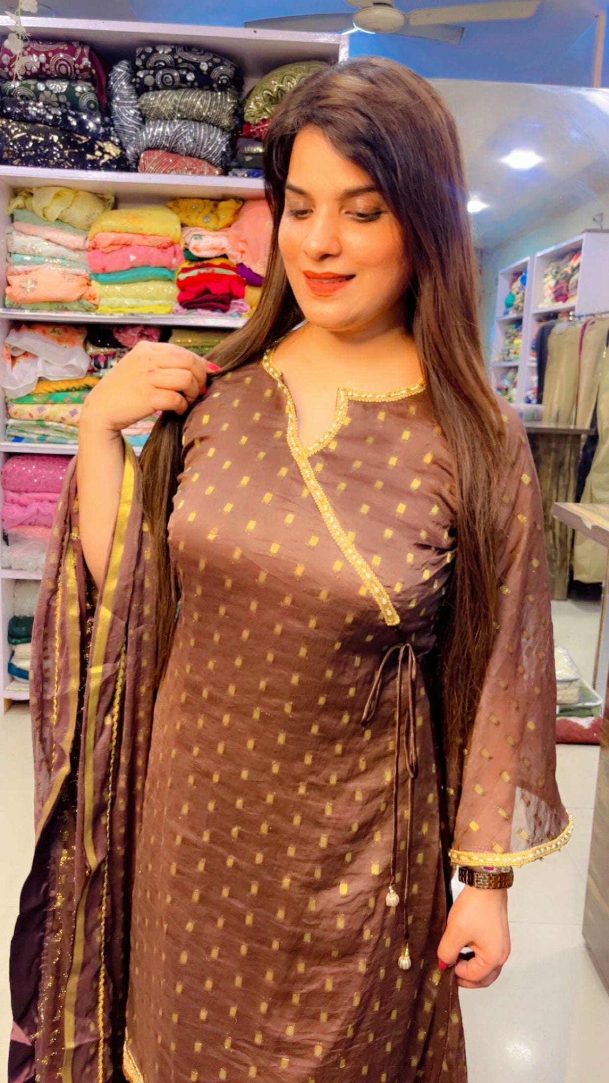 Brown Designer Garara Suit (GS001)