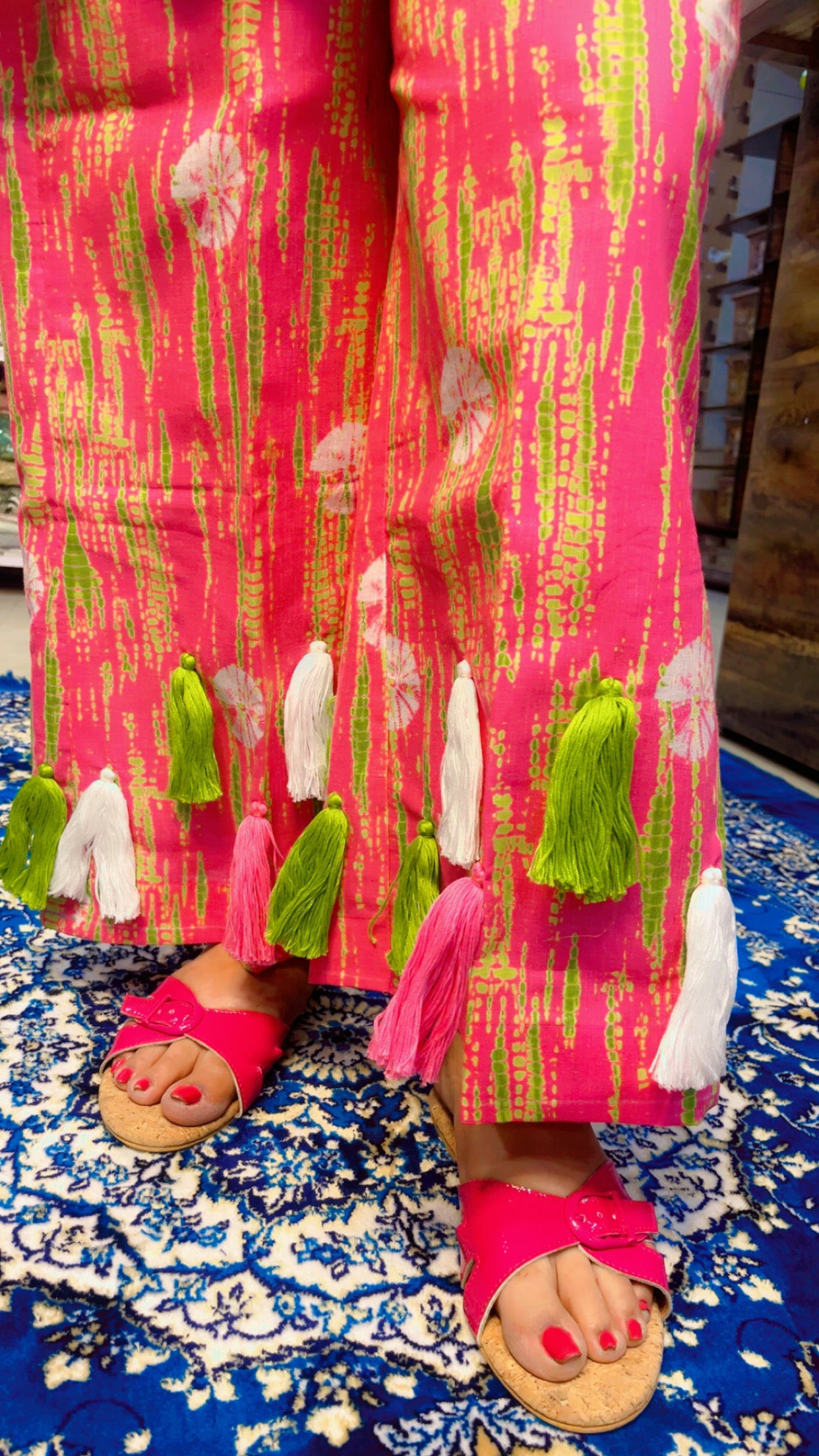 Pink Cotton Tie And Dye Designer Summer Co-Ord Set (CS002)
