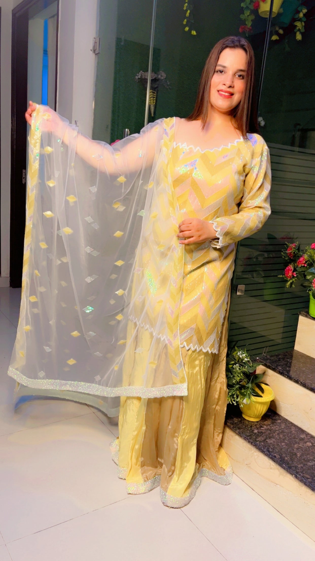 Yellow Designer Wedding Suit (PS010)