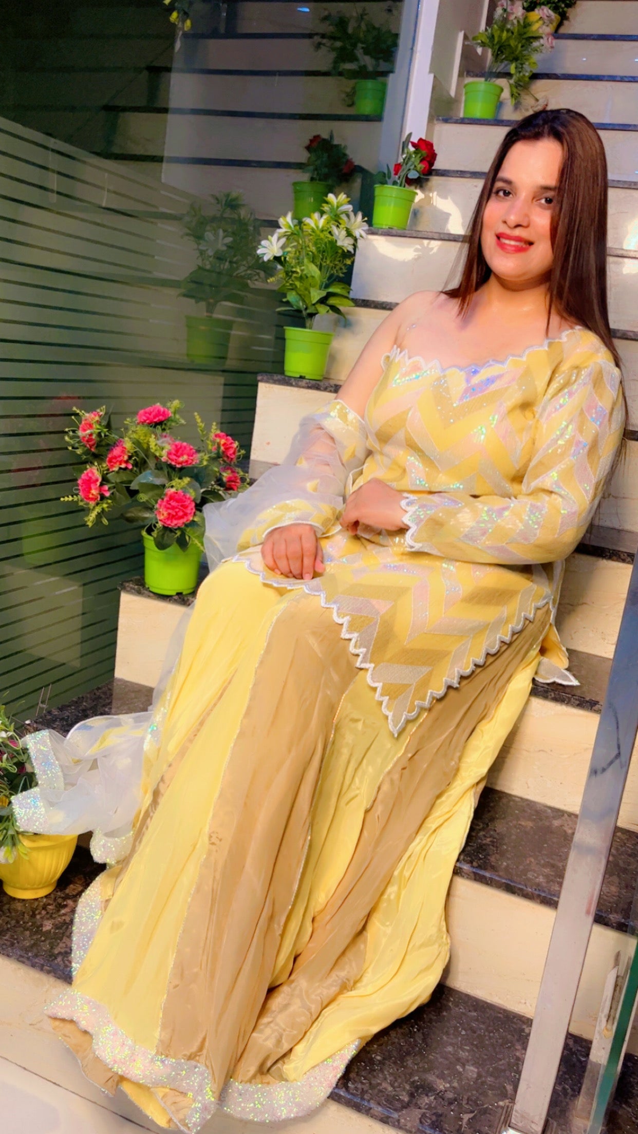 Yellow Designer Wedding Suit (PS010)