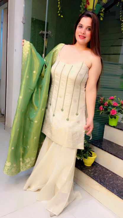 Ivory Wedding Wear Suit (SH002)